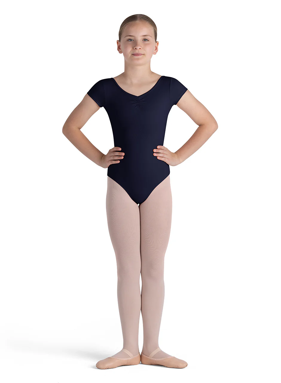 Child Gather Cap Sleeve Leotard (CL4262) - Image 7