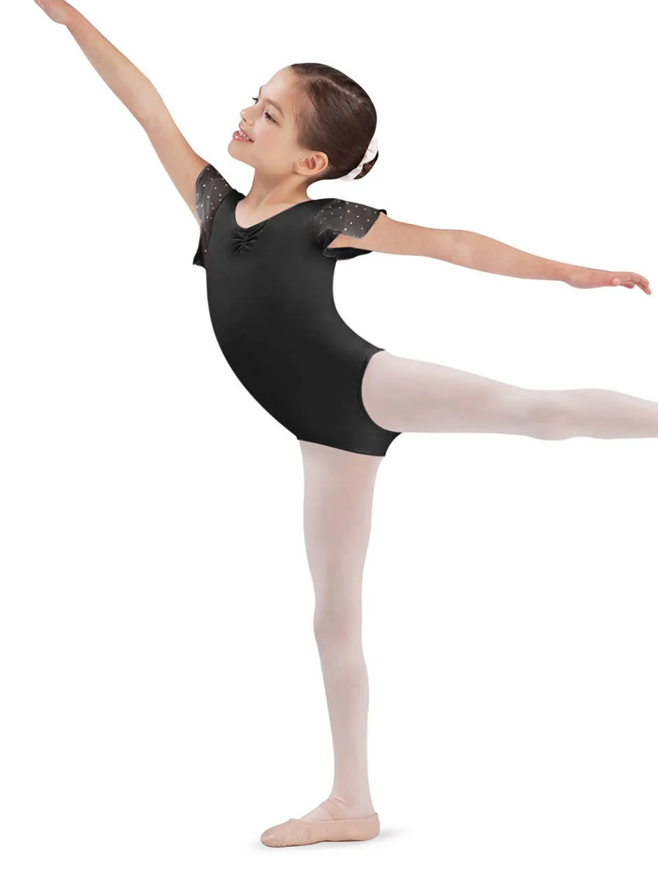 Flutter Sleeve Leotard with Sequins (CL3732)
