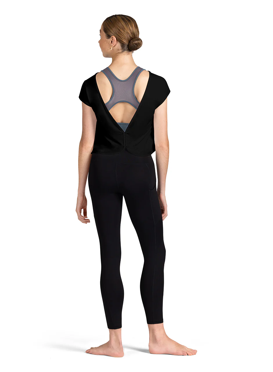 Boat Neckline Deep V Back T-Shirt (Z3362) - Image 3