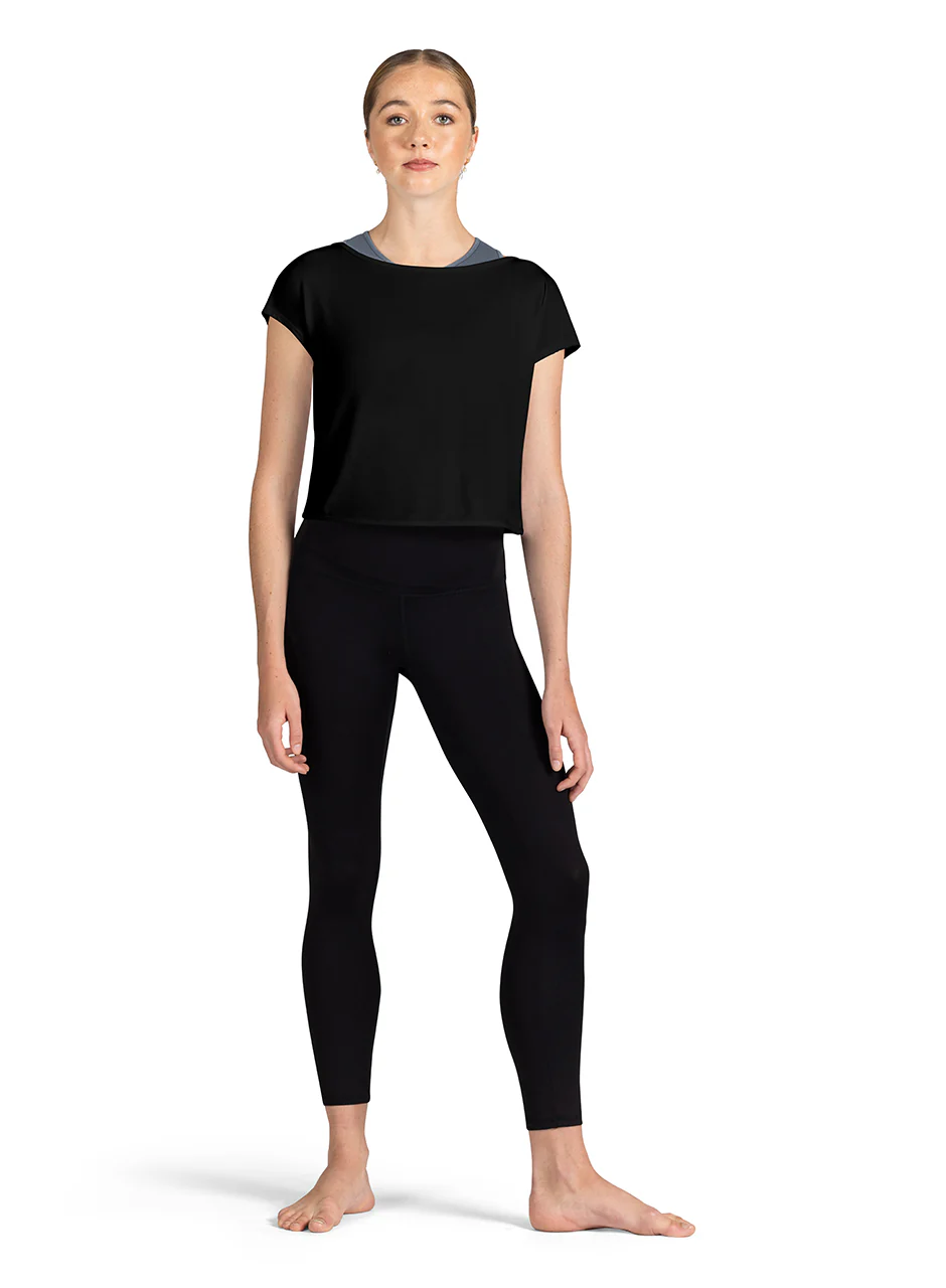 Boat Neckline Deep V Back T-Shirt (Z3362) - Image 4