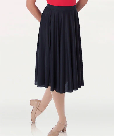 Girls Dance Below-The-Knee Circle Skirt (0511)