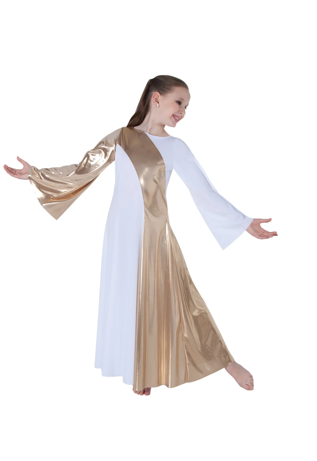 Child Asymmetrical Bell Dress (0592) DISCONTINUED