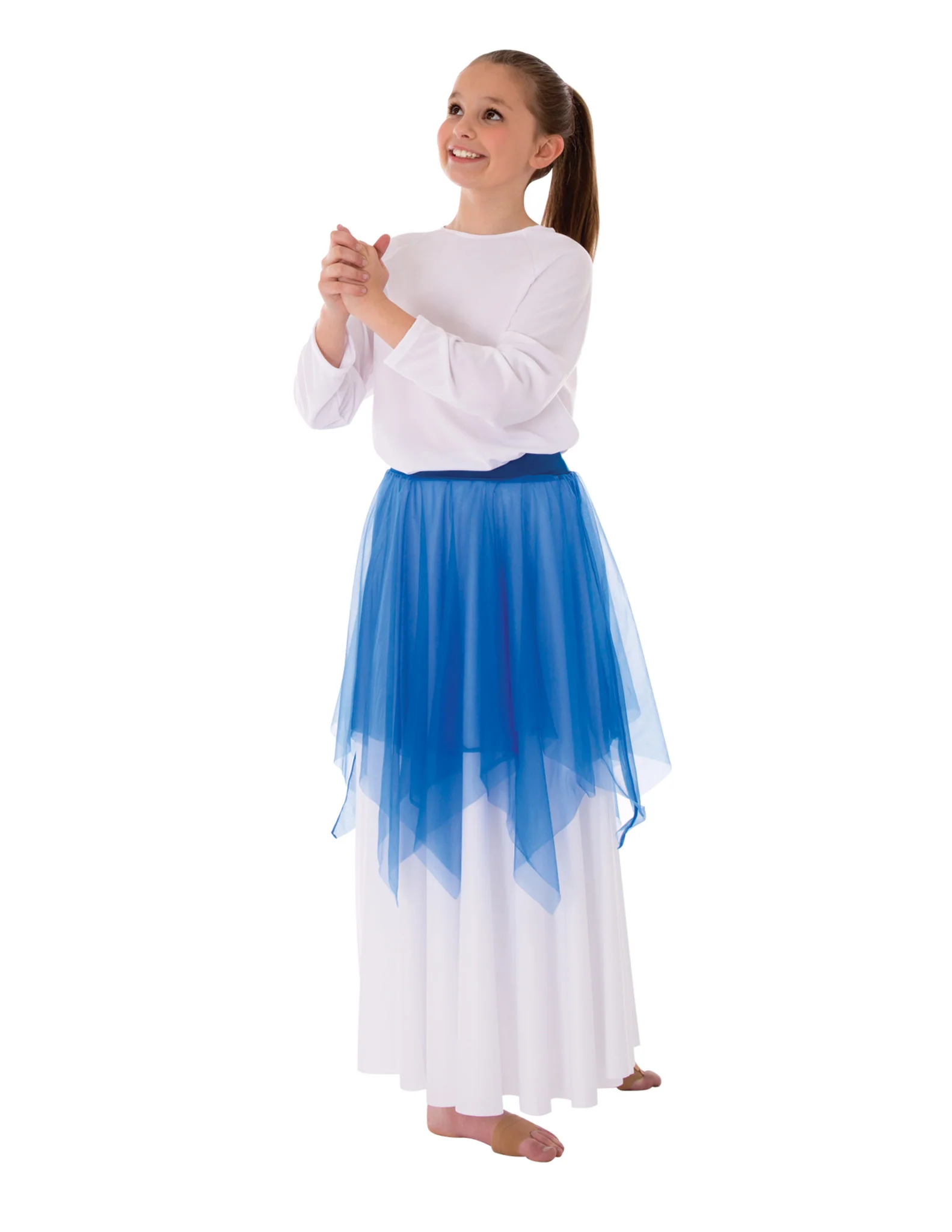 Adult Uneven Hem Double Layer Skirt (539) DISCONTINUED