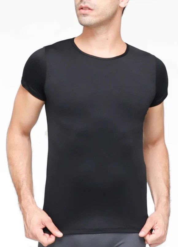 Mens Short Sleeve Snug Fit Top (M400) - Image 3