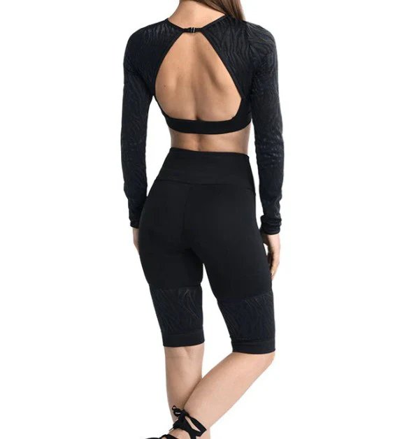 Adult High Waisted Knee-Length Bike Short (20400A) - Image 2
