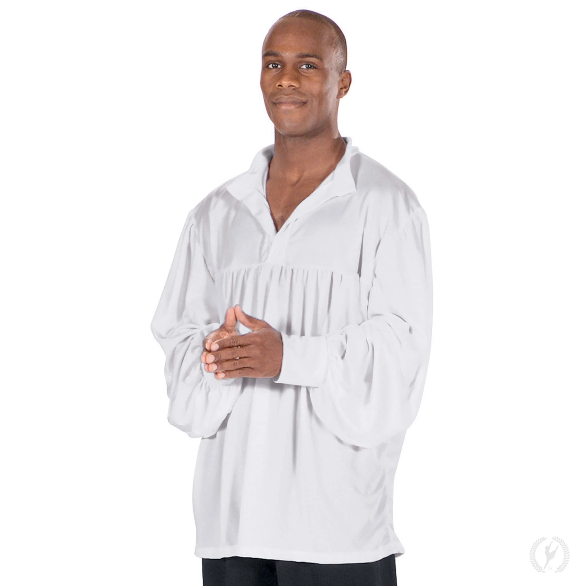 Adult Unisex Open Collar Peasant Top (13831) - Image 2
