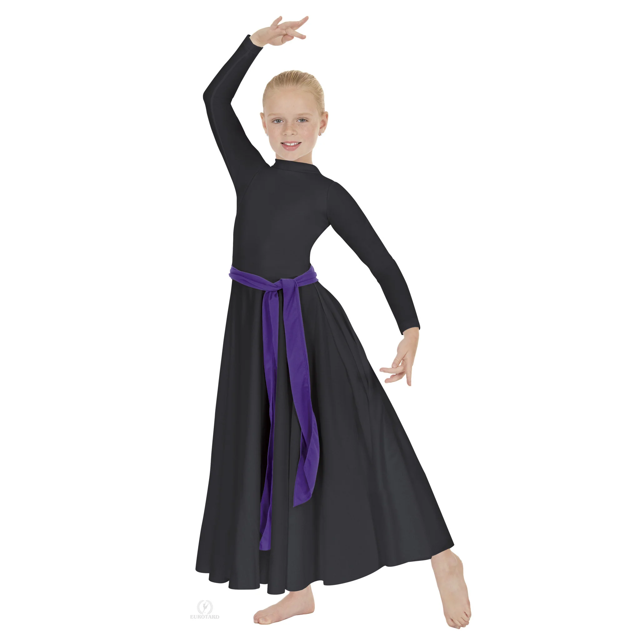 Child High Neck Simplicity Dress (13847C) - Image 2