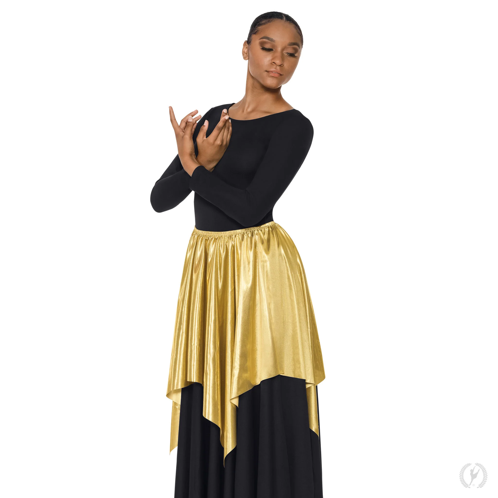 Adult Gold Lamé 3-in-1 Overlay (14768)