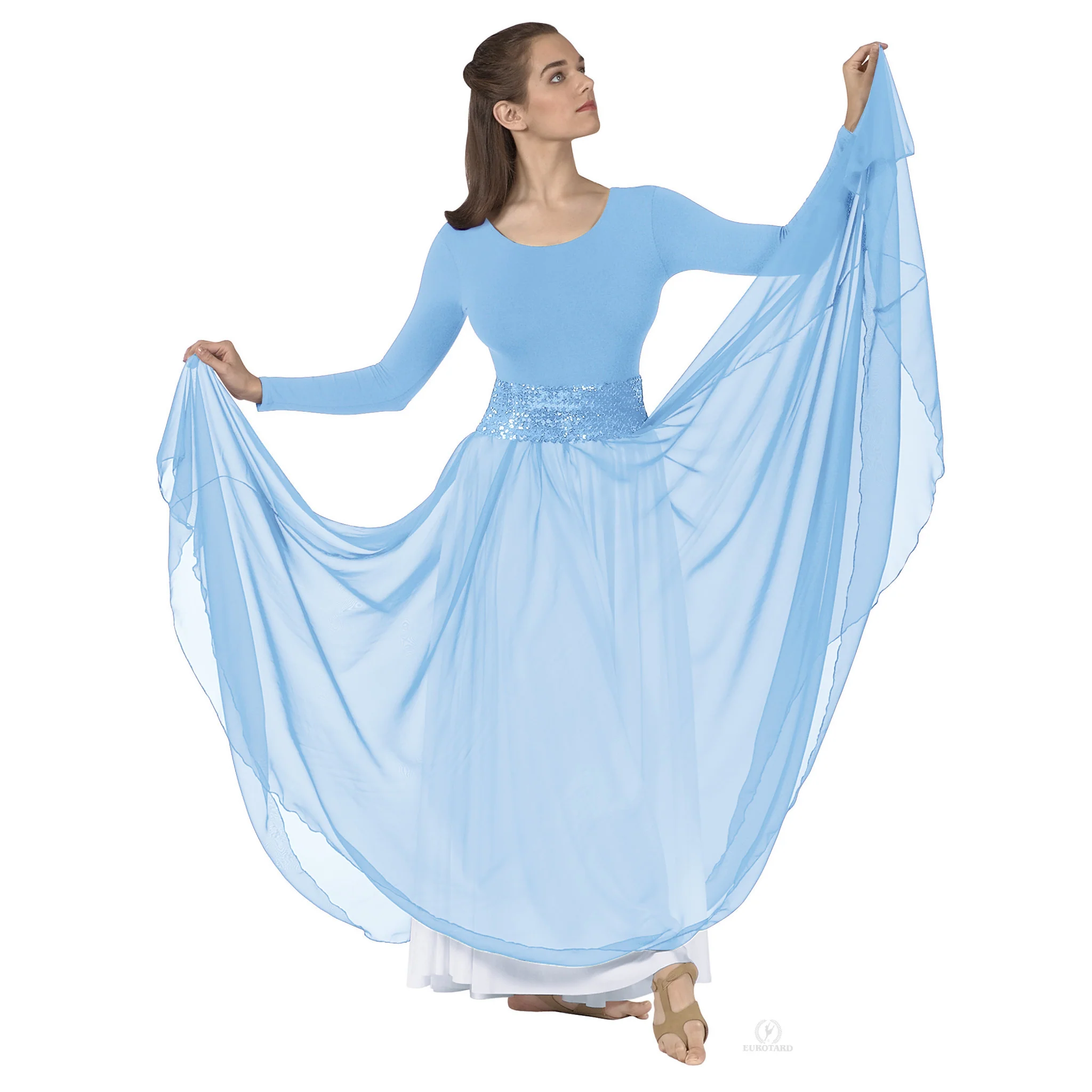 Child Sheer Devotion Chiffon Skirt (39746C) - Image 7