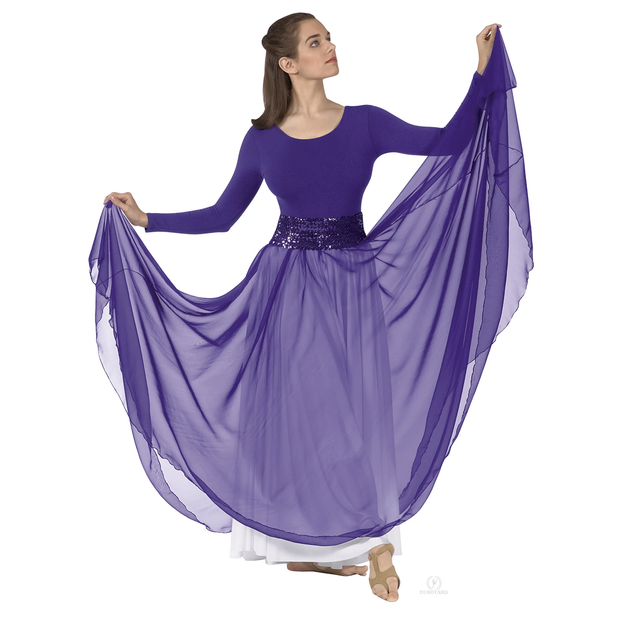 Child Sheer Devotion Chiffon Skirt (39746C) - Image 8
