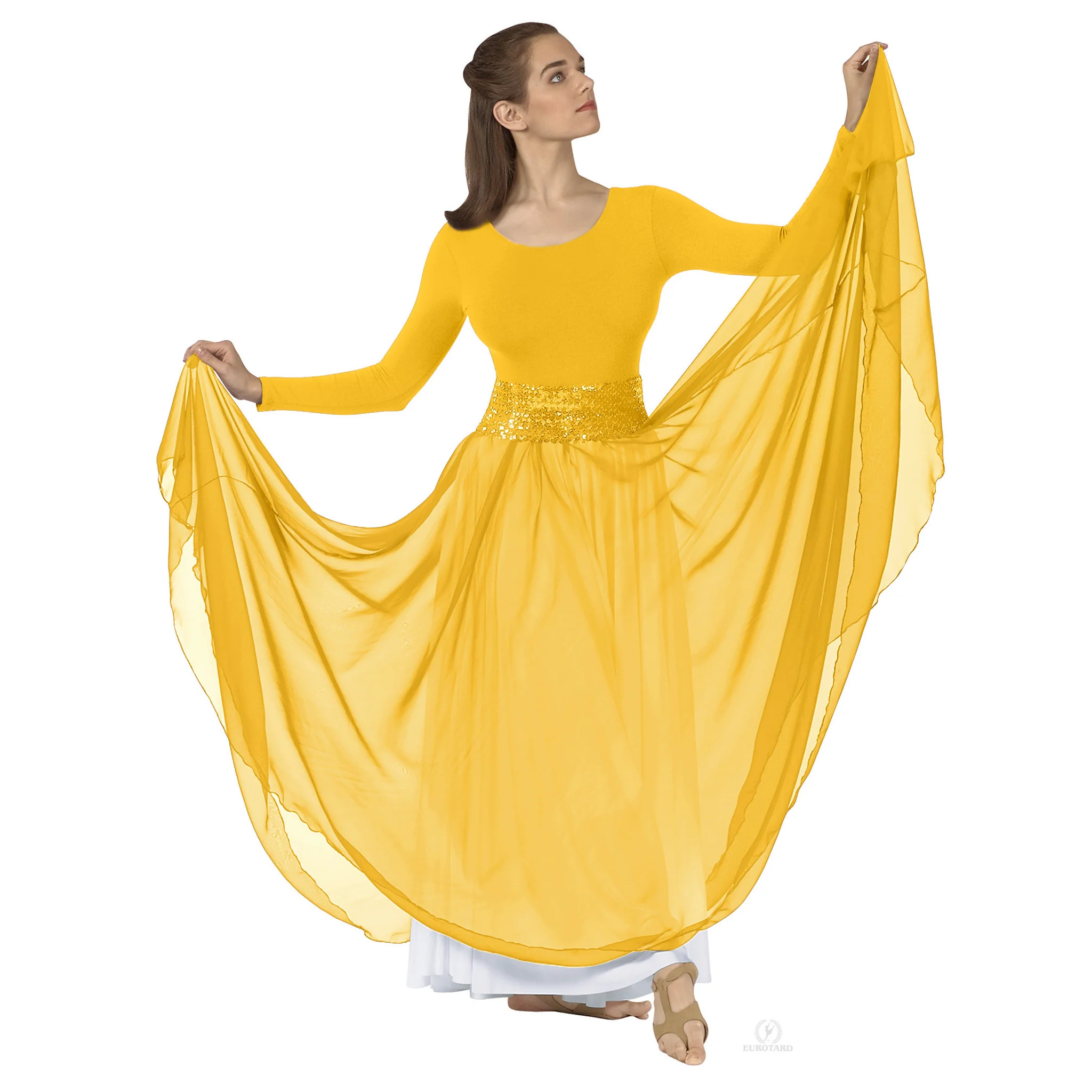 Adult Plus Sheer Devotion Chiffon Skirt (39746P) - Image 2