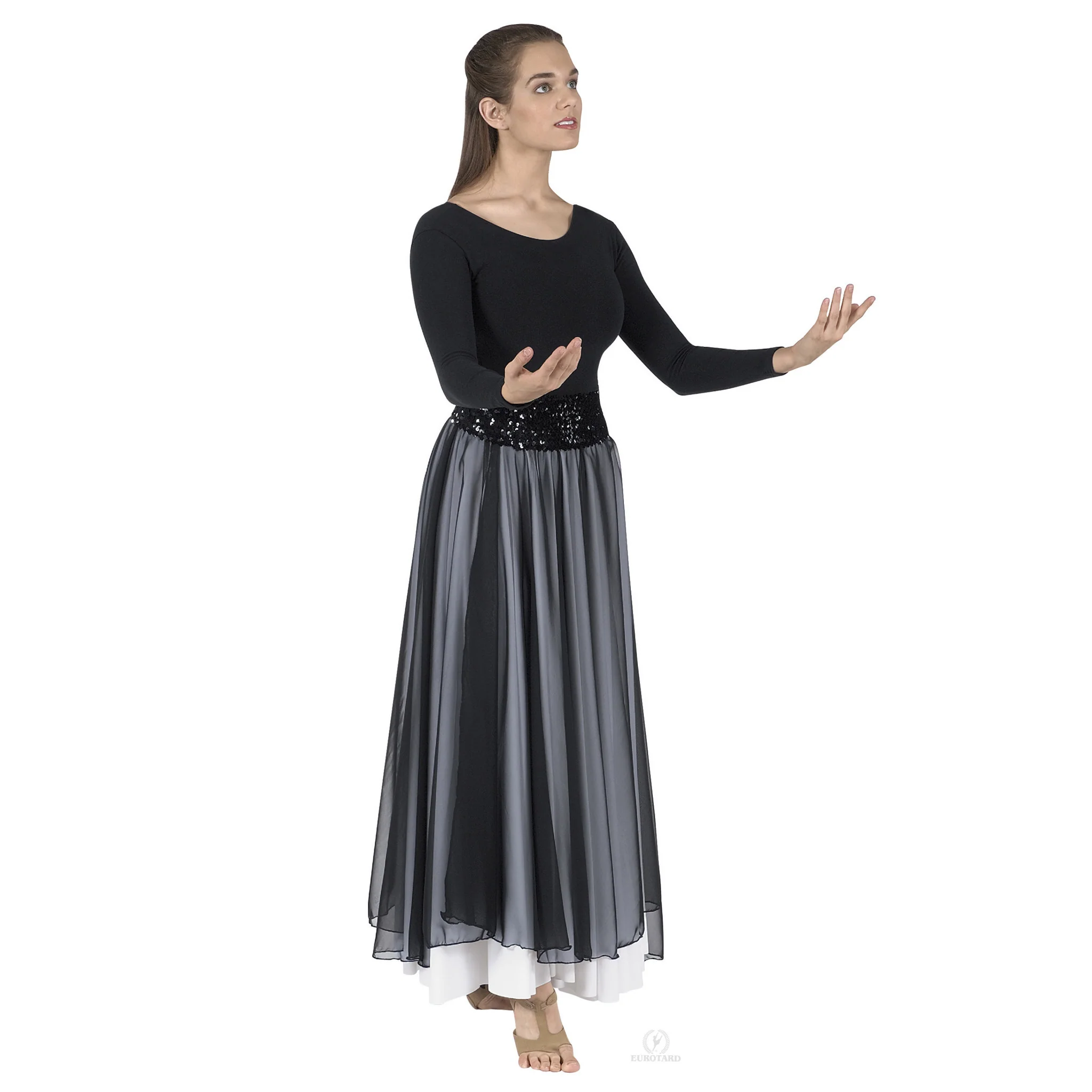 Adult Plus Sheer Devotion Chiffon Skirt (39746P) - Image 7