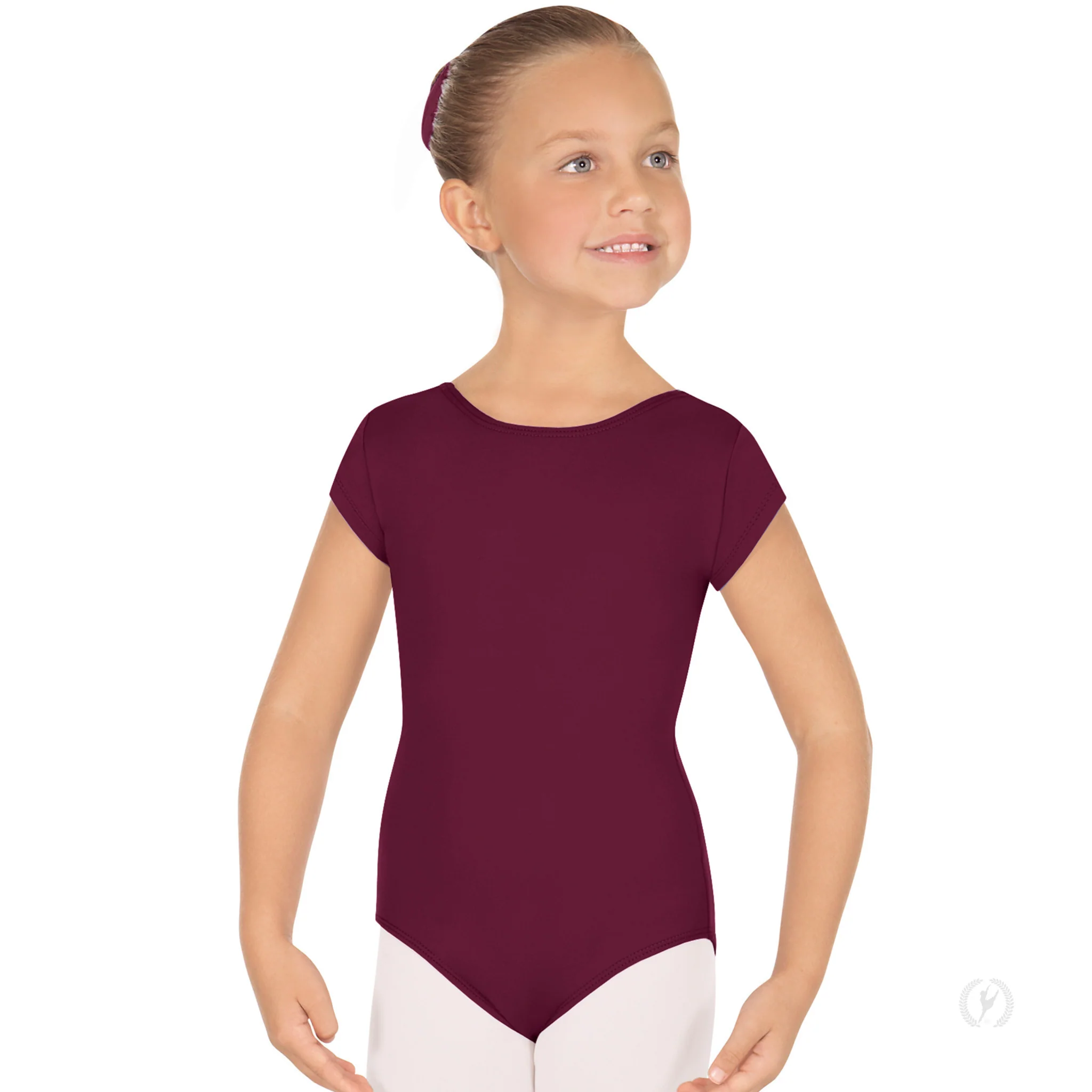 Child Short Sleeve Scoop Leotard (44475C) - Image 3
