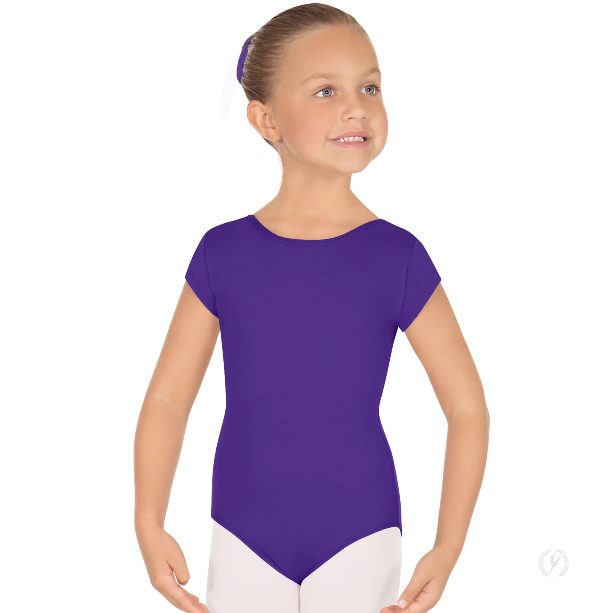 Child Short Sleeve Scoop Leotard (44475C) - Image 6