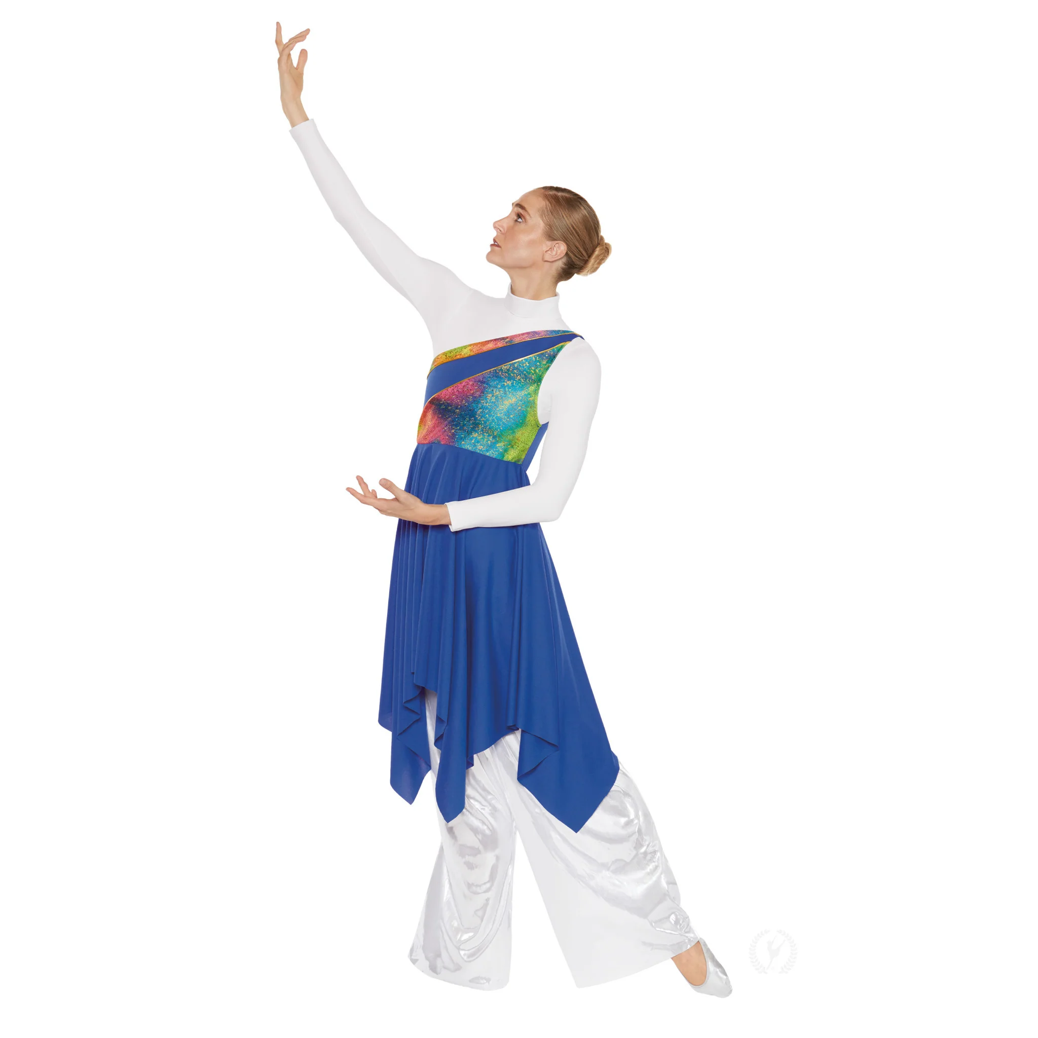 Adult Rainbow Asymmetrical Tunic (96567)