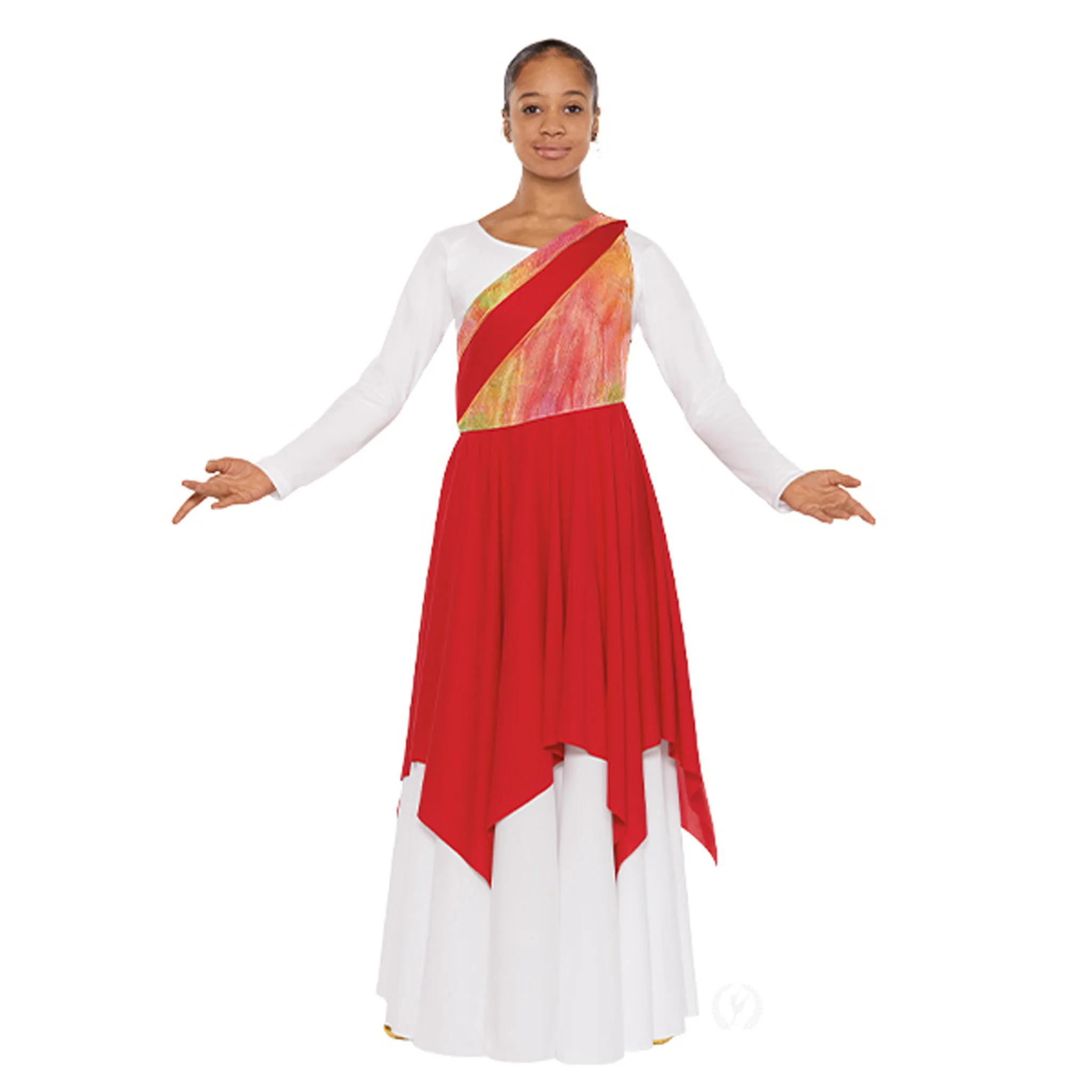 Child Iridescent Asymmetrical Tunic (97567C)