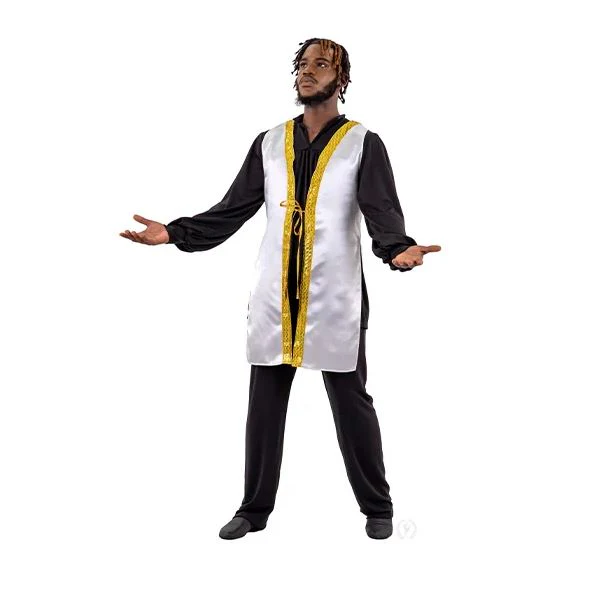 Rose of Sharon Satin Unisex Vest (B1103) - Image 3