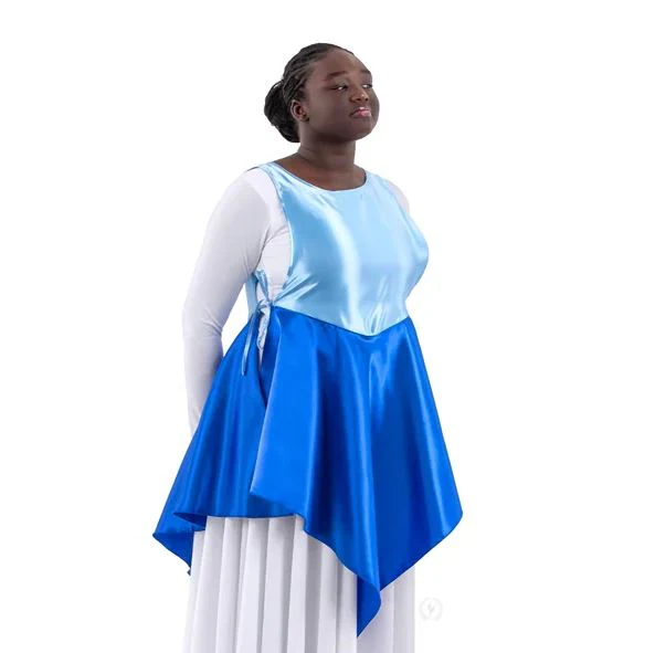 Child Rose of Sharon Satin Peplum Ephod (B1104C) - Image 5