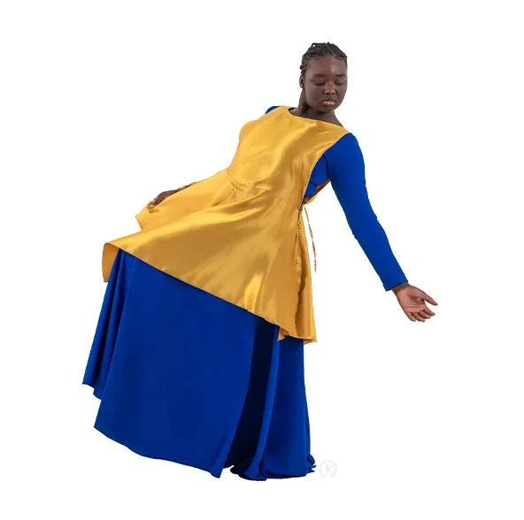 Child Rose of Sharon Satin Peplum Ephod (B1104C) - Image 8
