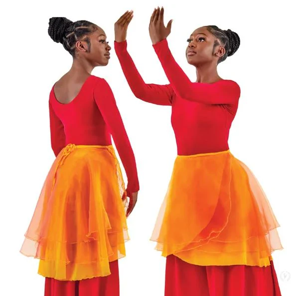 Adult Sunset Skies 3 Tier Wrap Skirt (B2133)