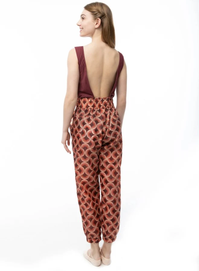 Fall Square Back Pant Romper (6010A-FL) - Image 3